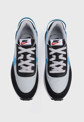 Tenis Lifestyle Gris-Negro-Azul Nike Waffle Debut