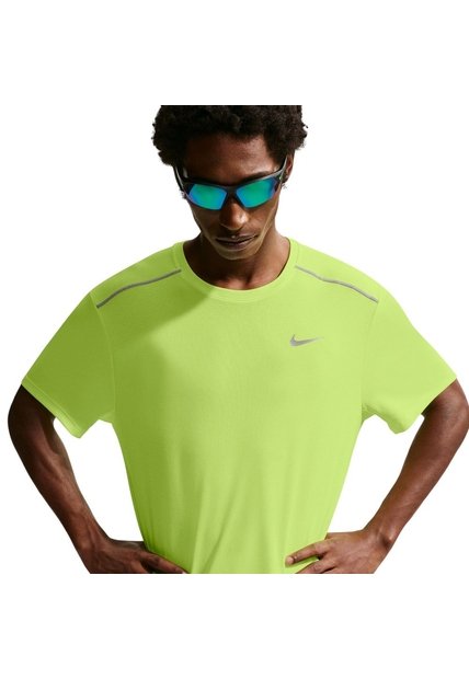 Camiseta Nike Df Uv Miler Ss Hombre-Verde
