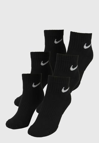 Medias X3 Negro-Blanco Nike  Everyday Cushioned Nike