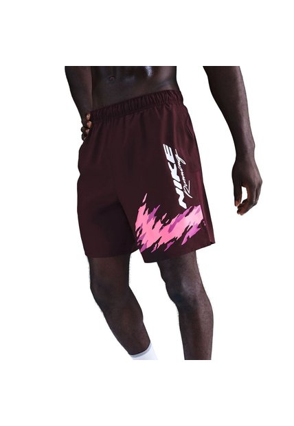 Pantaloneta Hombre Nike Challenger Rojo