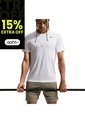Camiseta Nike M Df Tee Std Flex Hombre-Blanco de Nike