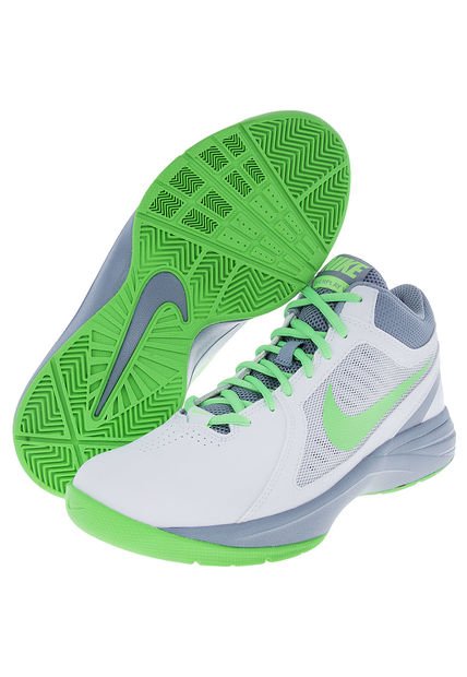 Basketball Nike The Overplay VIII Blanco-Gris-Verde Neón