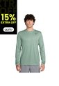 Camiseta Nike M Df Tee Std Ls Flex Hombre-Verde de Nike