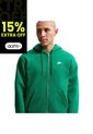 Hoodie Nike M Club Bb Fz Hombre-Verde de Nike