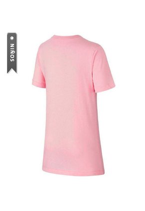 Camiseta Nike Sportswear Tee Triple Swoosh Para Niña-Rosa