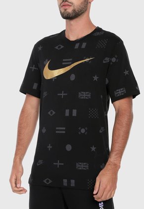 Camiseta Negro-Dorado Nike Sportswear
