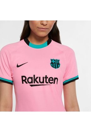 Camiseta Fútbol Mujer Nike Barcelona Tercer Kit 2020 - Rosa
