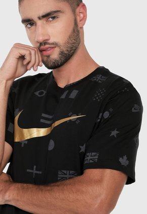 Camiseta Negro-Dorado Nike Sportswear