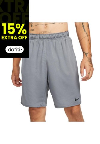 Pantaloneta Nike Dri Fit Totalyty Knit 9”-Gris Nike