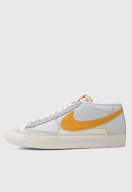 Tenis Lifestyle Blanco-Mostaza-Beige NIKE Blazer Low Pro Club