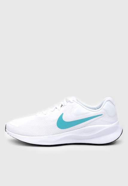 Tenis Running Blanco-Turquesa NIKE Revolution 7