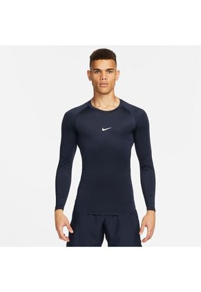 Nike Camiseta Nike Hombre M Np Dri-Fit Tight Top Ls - Azul Camiseta