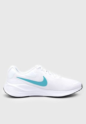 Tenis Running Blanco-Turquesa NIKE Revolution 7