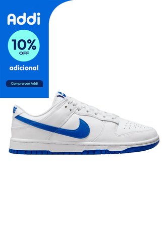 Tenis Nike Dunk Low Retro-Blanco/Azul Nike