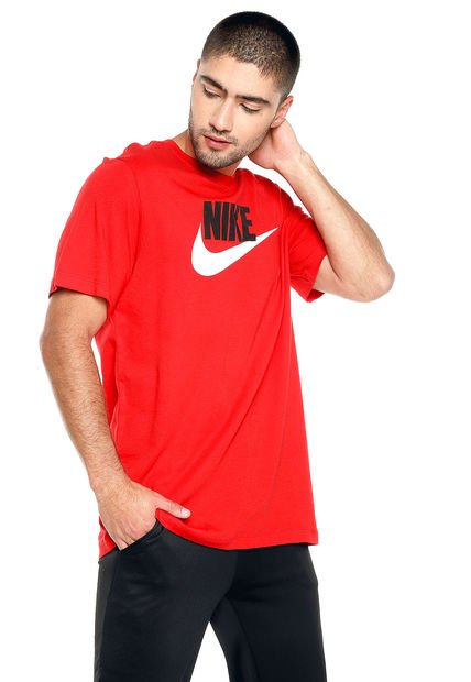 Camiseta Rojo Nike Nstee Icon Futura University