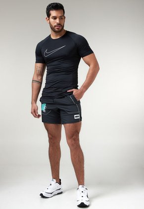 Pantaloneta Negro-Celeste-Blanco Nike Dri-FIT Stride D.Y.E.