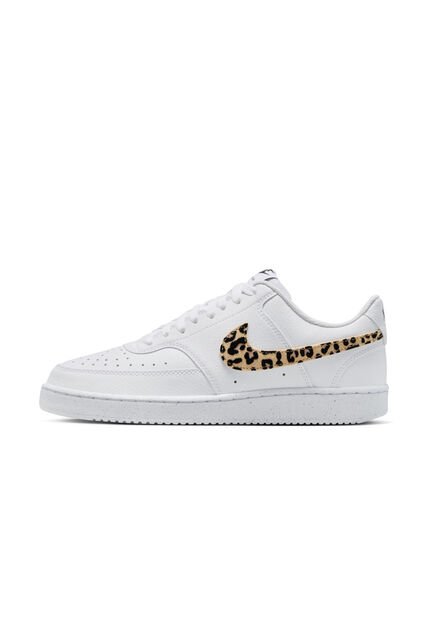 Tenis Mujer Lifestyle Nike Court Vision Low White Leopard Blanco