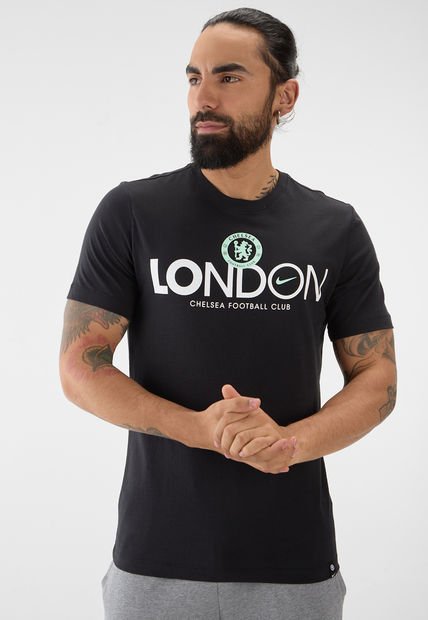 Camiseta Negro-Blanco NIKE Chelsea FC 23/24 Mercurial