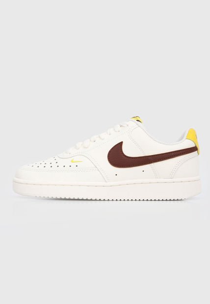 Tenis Lifestyle Marfil-Marrón-Amarillo Nike Court Vision Low