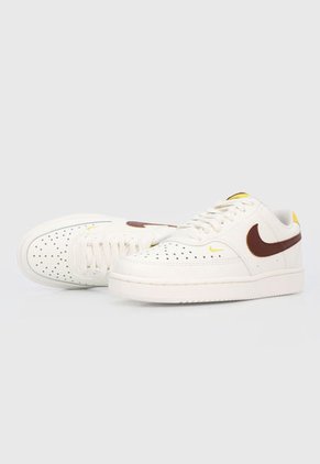 Tenis Lifestyle Marfil-Marrón-Amarillo Nike Court Vision Low