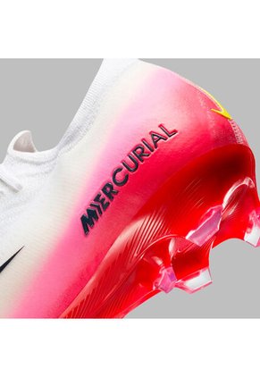 Guayos Nike Unisex Mercurial Vapor 16 Elite FG - Blanco/Rojo