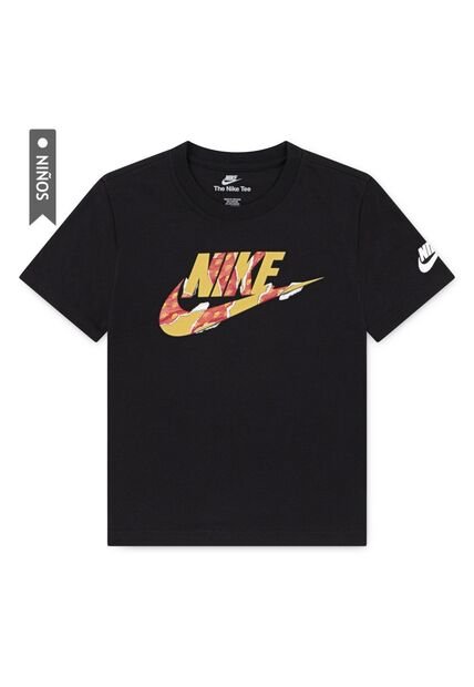 Camiseta Nike Nkb Unwrapped Futura Niño-Negro/Verde