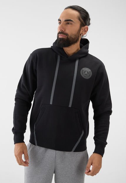 Hoodie Negro-Gris-Naranja NIKE Paris Saint-Germain