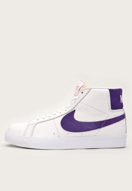 Tenis Lifestyle Blanco-Púrpura Nike SB Zoom Blazer Mid ISO