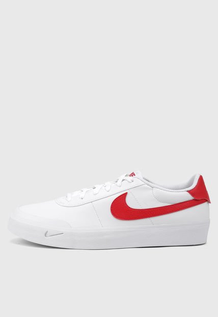 Tenis Lifestyle Blanco-Rojo NIKE Court Shot