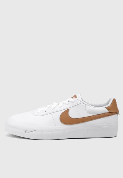 Tenis Lifestyle Blanco-Café NIKE Court Shot