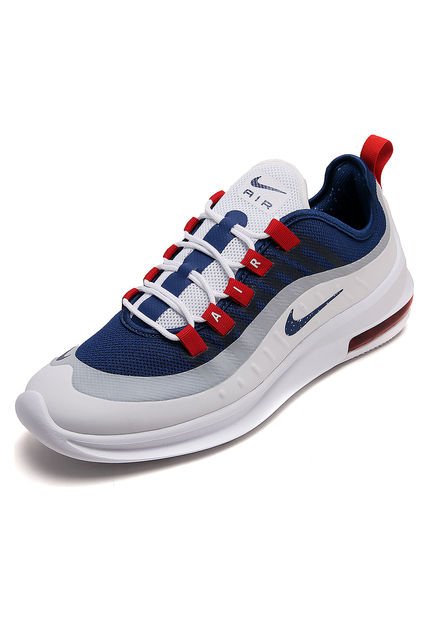 Tenis Lifestyle Blanco-Azul-Rojo Nike Air Max Axis جهاز لشد البطن