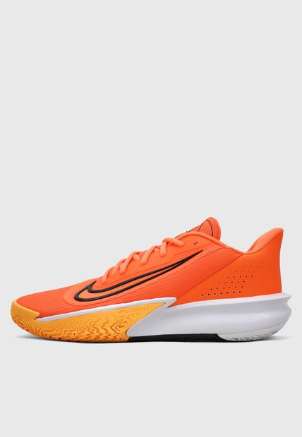 Tenis Basketball Naranja Neón-Gris-Negro NIKE Precision VII