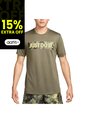 Camiseta Nike M Df Tee Rlgd Camo-Verde de Nike