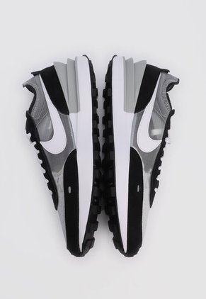 Tenis Lifestyle Negro-Blanco-Gris Nike Waffle One