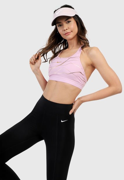 Top Lila-Dorado Nike Swoosh Icon - Compra Ahora | Dafiti Colombia