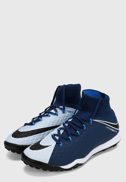 Guayo  Azul-Blanco-Negro Nike Kids Youth Hypervenomx Próximo II