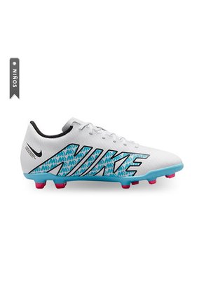 Guayos Nike Vapor 15 Club Niños-Blanco