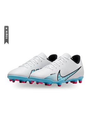 Guayos Nike Vapor 15 Club Niños-Blanco