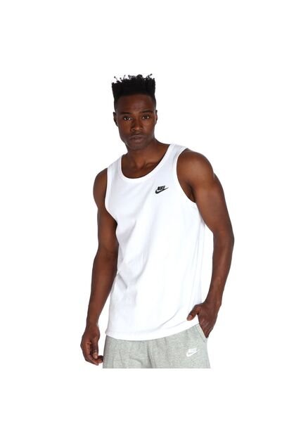 Camiseta Esquelecto Nike M Nsw Club - Ta Hombre-Blanco