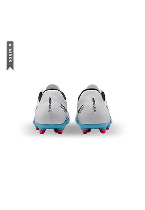 Guayos Nike Vapor 15 Club Niños-Blanco