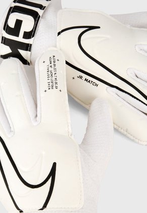 Guantes de Fútbol Blanco-Negro Nike Gk Match Jr-Fa19