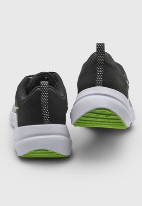 Tenis Running Gris-Negro-Verde Nón Nike Downshifter 12