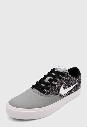 Tenis Skateboarding Gris-Negro-Blanco Nike SB Charge Premium