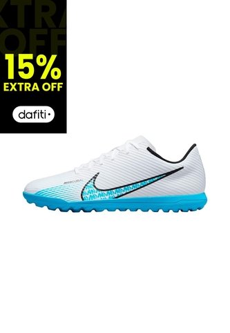 Zapatillas Nike Vapor 15 Club Turf-Blanco/Azul Nike