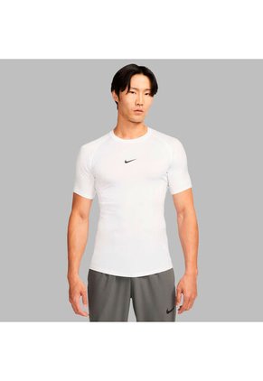 Camiseta Nike Hombre M Np Dri-Fit Tight Top Ss - Blanco