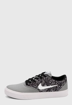 Tenis Skateboarding Gris-Negro-Blanco Nike SB Charge Premium