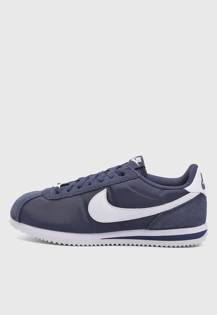 Tenis Lifestyle Azul Navy-Blanco NIKE Cortez Textile