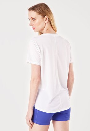 Camiseta Blanco-Negro Nike Swoosh Run