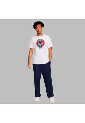Camiseta Nike Hombre Paris Saint-Germain M Crest - Blanco