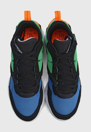 Tenis Basketball Negro-Verde-Azul Nike Jordan Air NFH